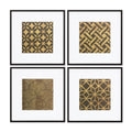 Framed Art Deco Geometric Print (Set of 4)