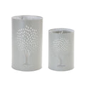 Punched Metal Tree Candle Holder (Set of 2)
