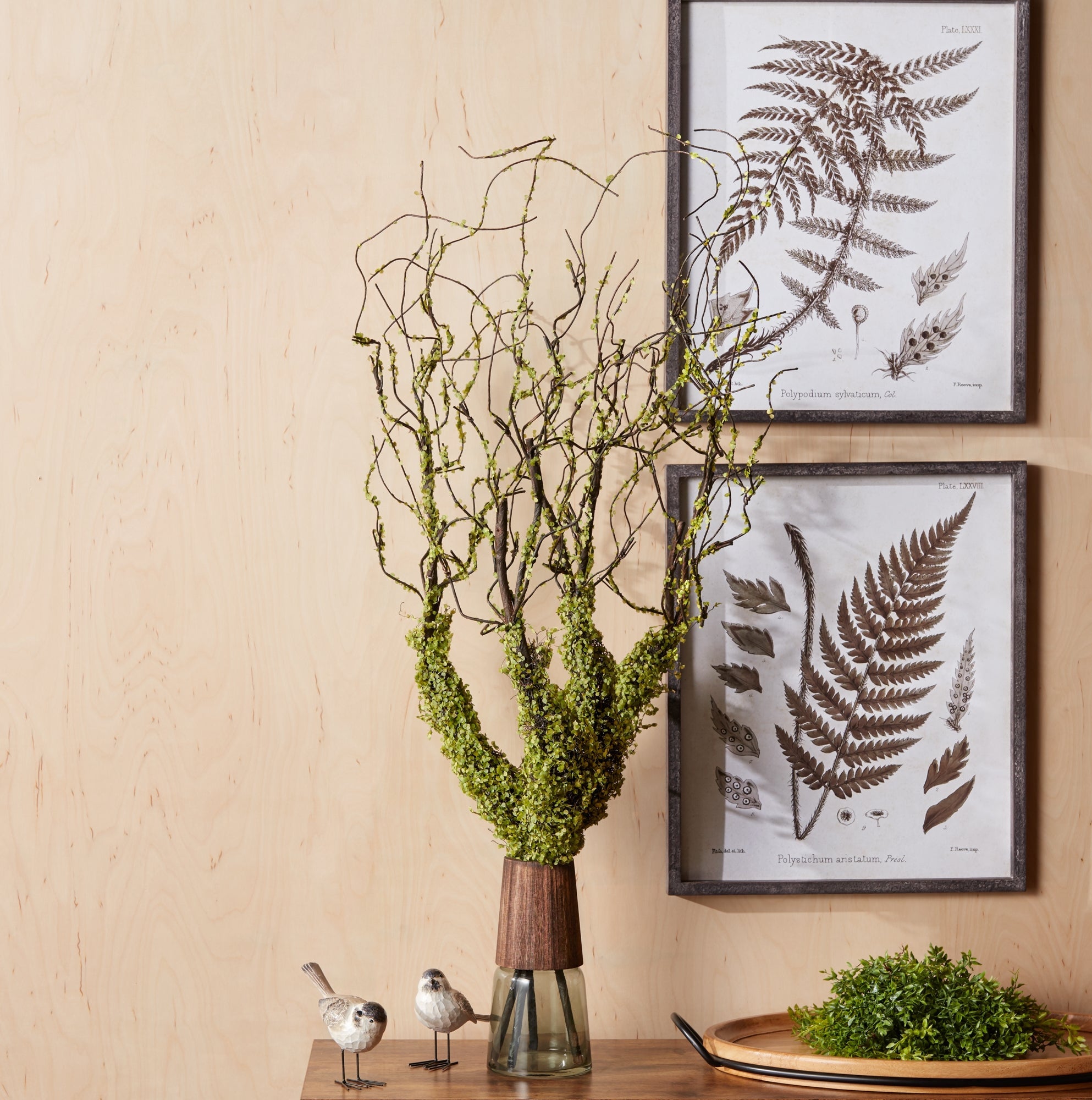 Moss Foliage Vine Branch (Set of 2)