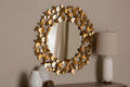 Baxton Studio Soleil Modern and Contemporary Antique Gold Finished Butterfly Accent Wall Mirror