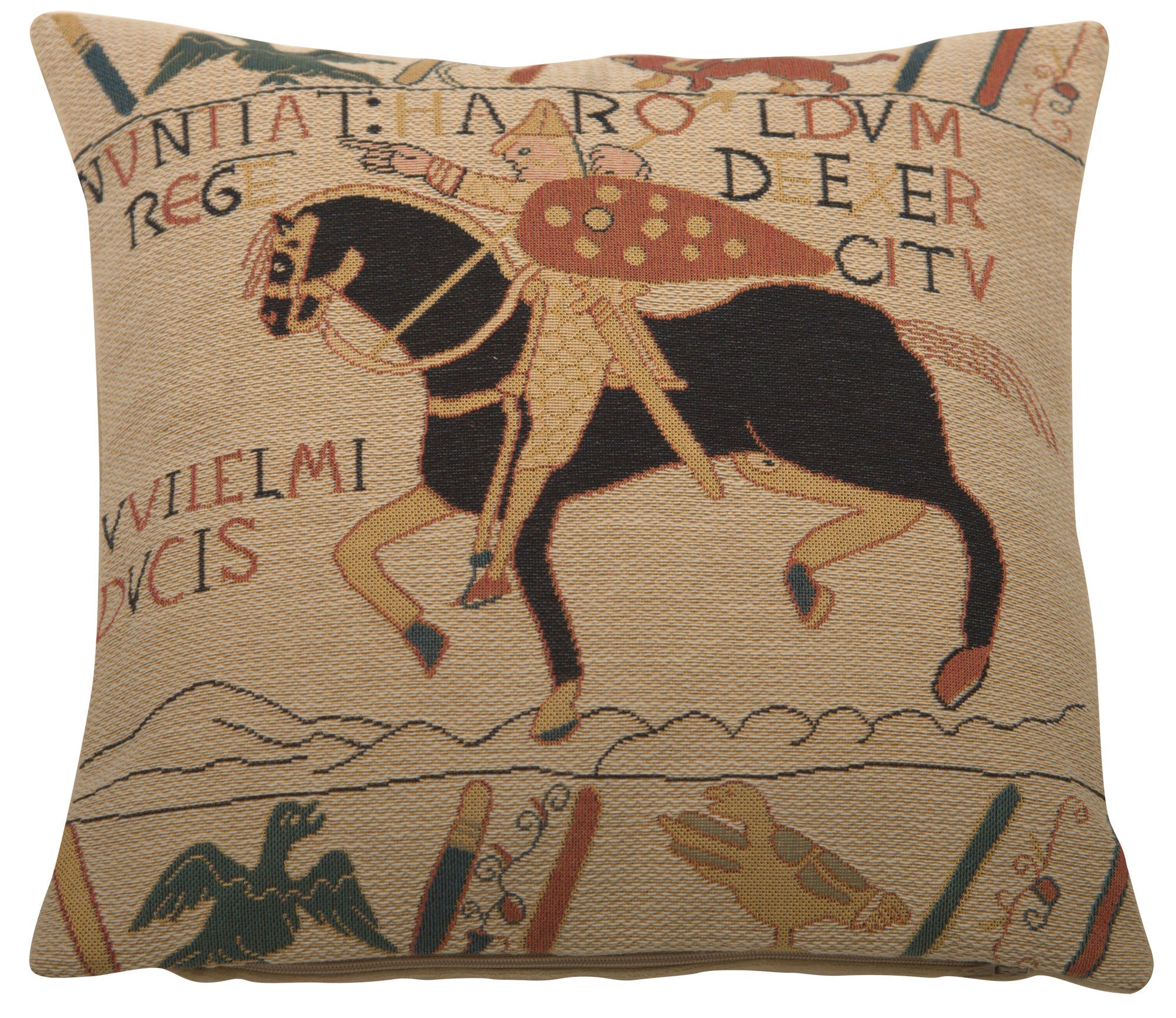Bayeux Horse I European Cushion Covers