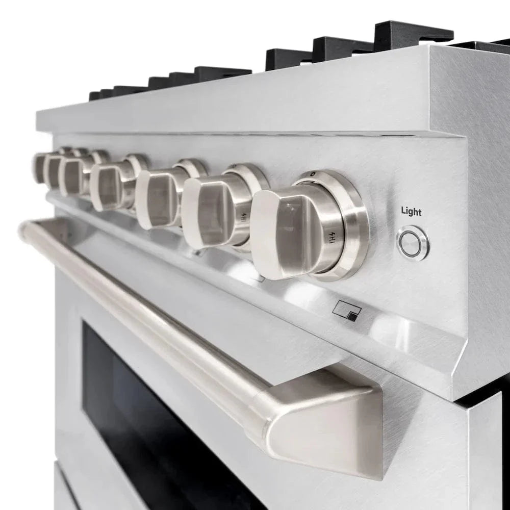 ZLINE 36" Classic Gas Range, Convection Gas Oven DuraSnow® Stainless Steel, CGRS-36