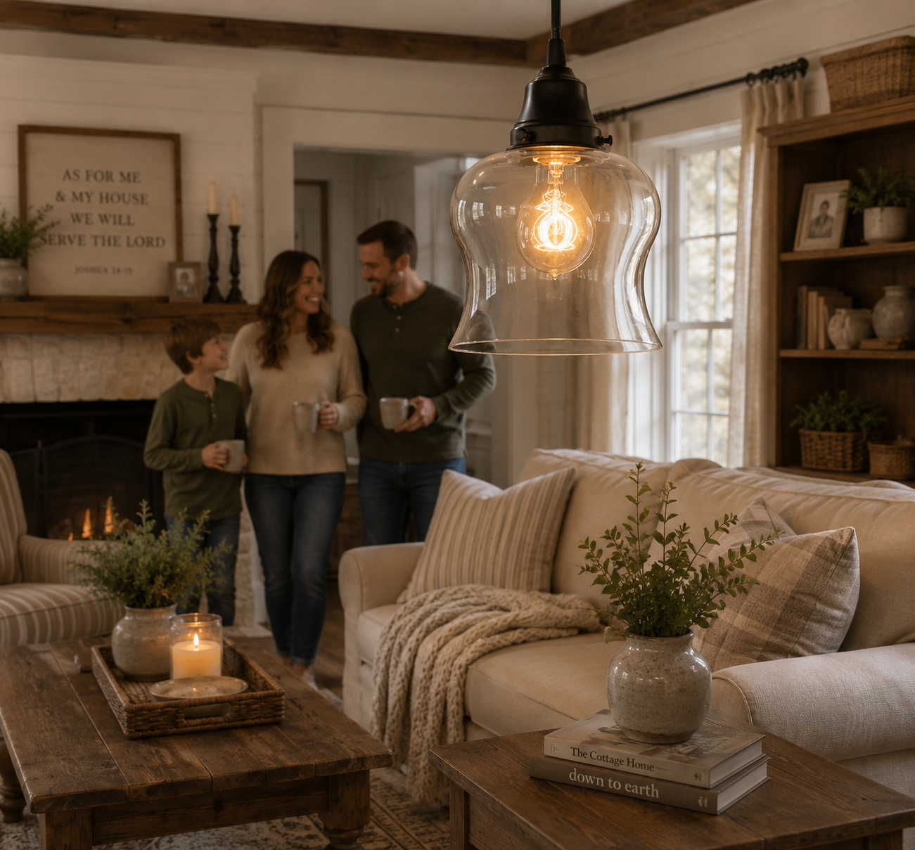 BELL Clear Glass Pendant Light