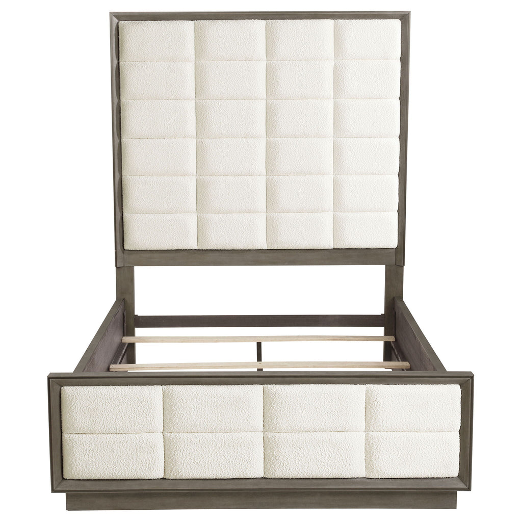 Durango 80-inch Queen Panel Bed Taupe Oak