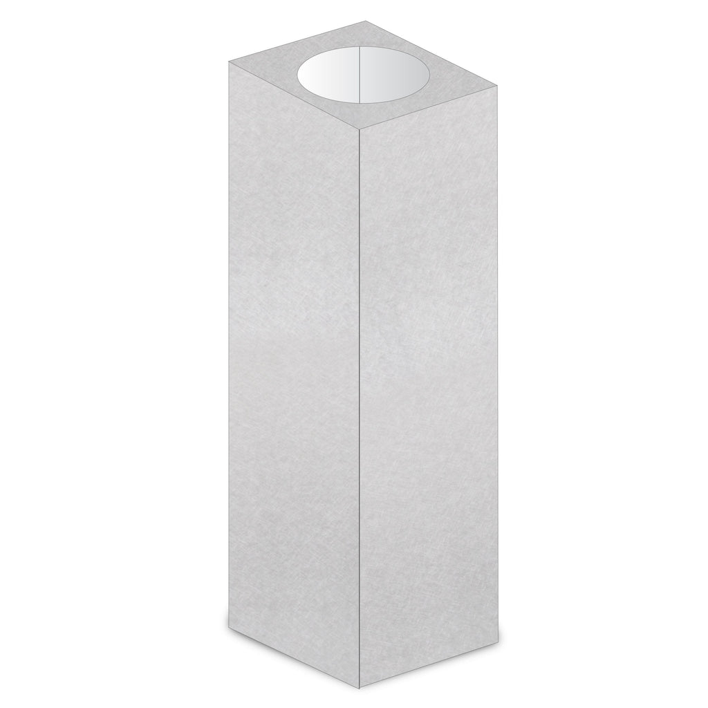 ZLINE 61" Snow Finished Stainless Steel Chimney Extension For Ceilings Up To 12.5 Ft. (8GL14iS-E)