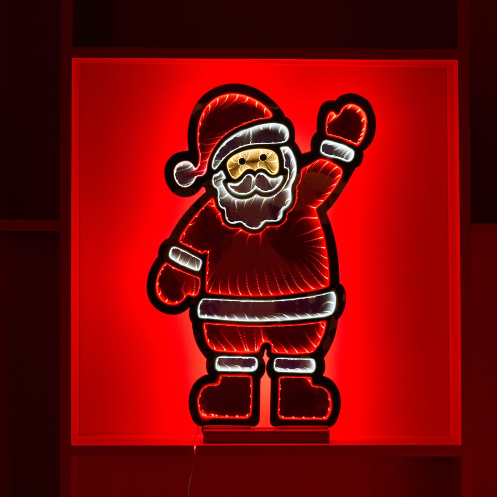 Waving Santa Ekko Light Display 22.5"H