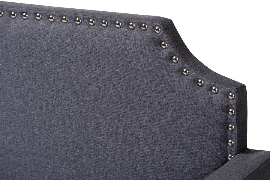 Baxton Studio Walden Modern and Contemporary Grey Fabric Upholstered Twin Size Sofa Daybed