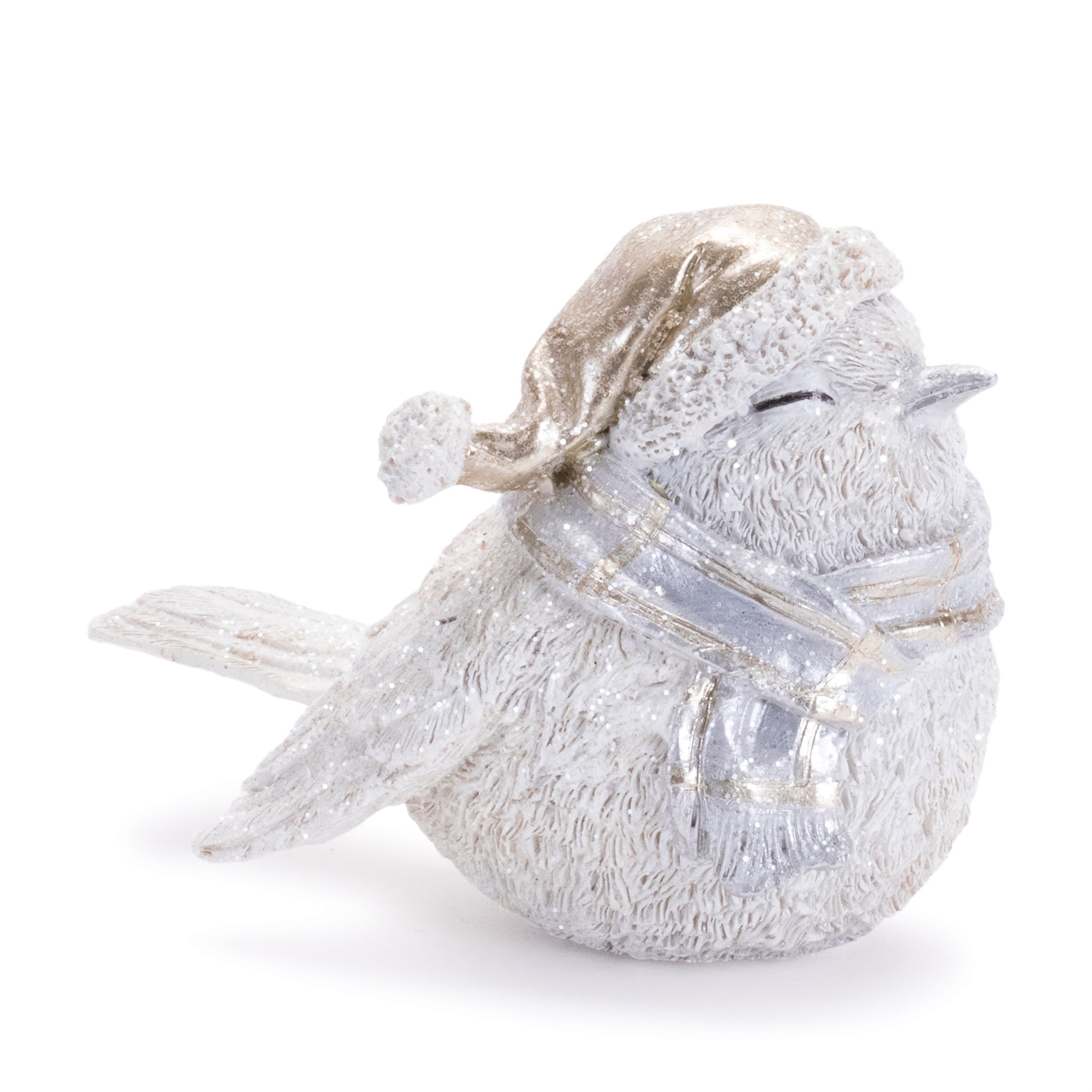 Glittered Winter Bird with Scarf (Set of 6)