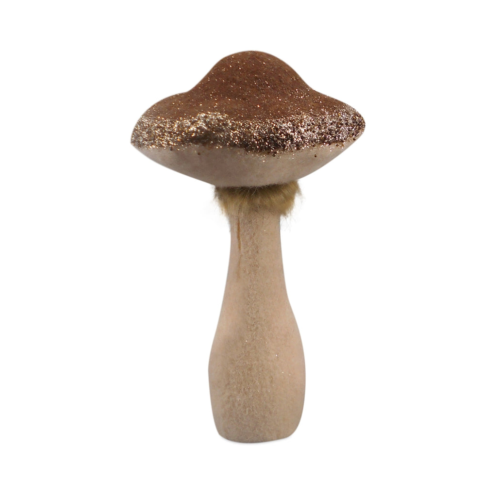 Glittered Mushroom Decor (Set of 2)