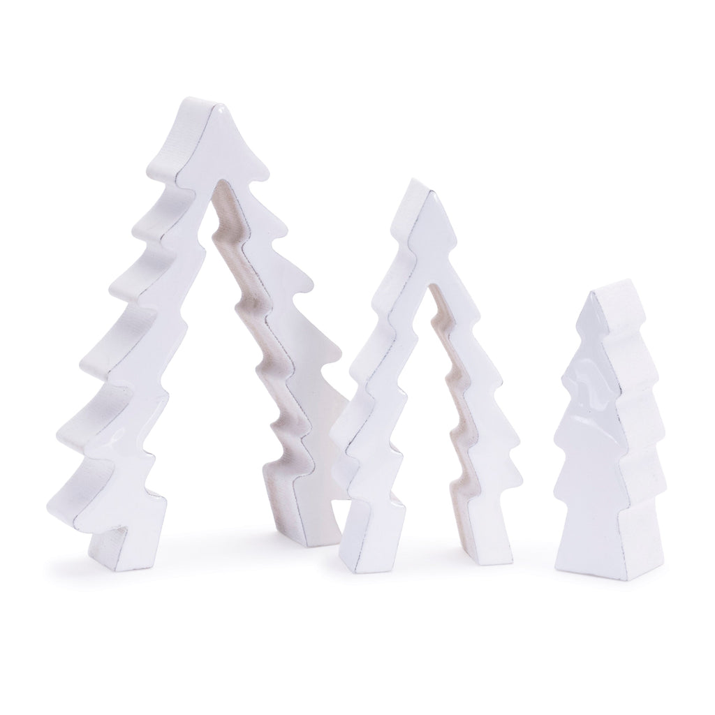 Wood Pine Tree Nesting Display (Set of 2)