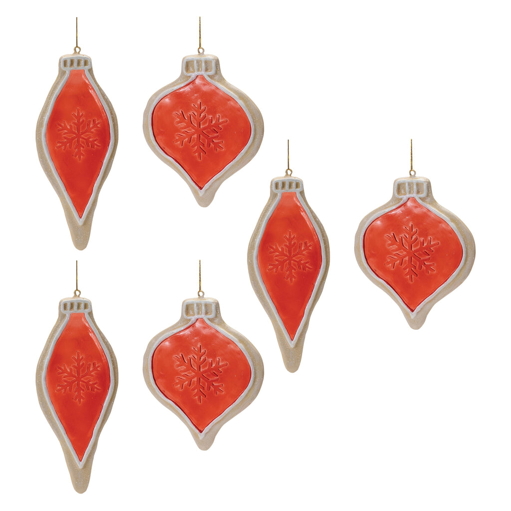Frosted Cookie Onion Ornament (Set of 6)
