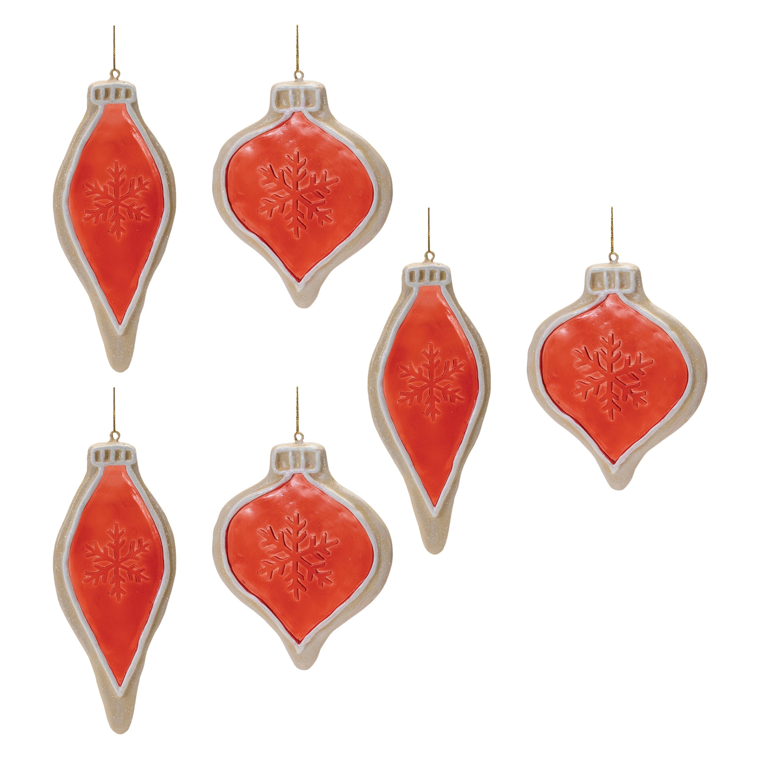 Frosted Cookie Onion Ornament (Set of 6)