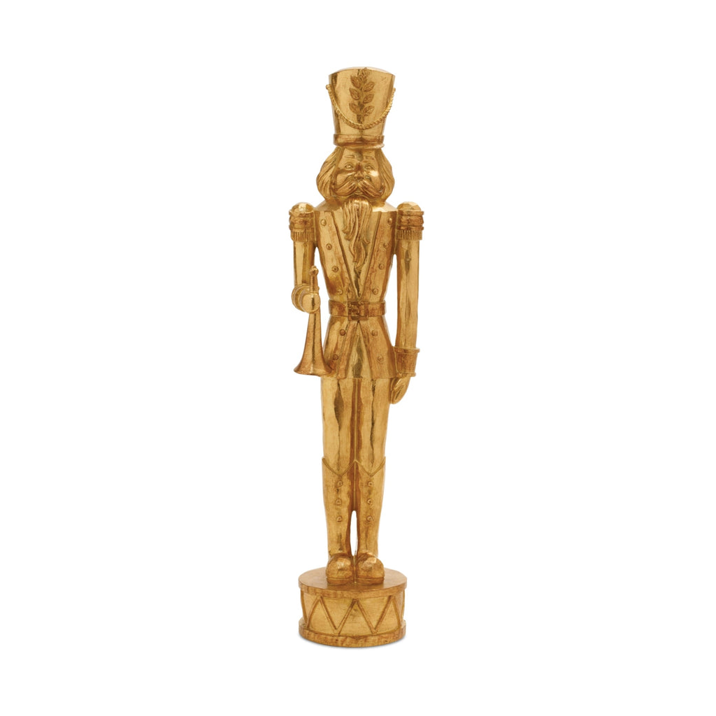 Gold Holiday Nutcracker Statue (Set of 2)