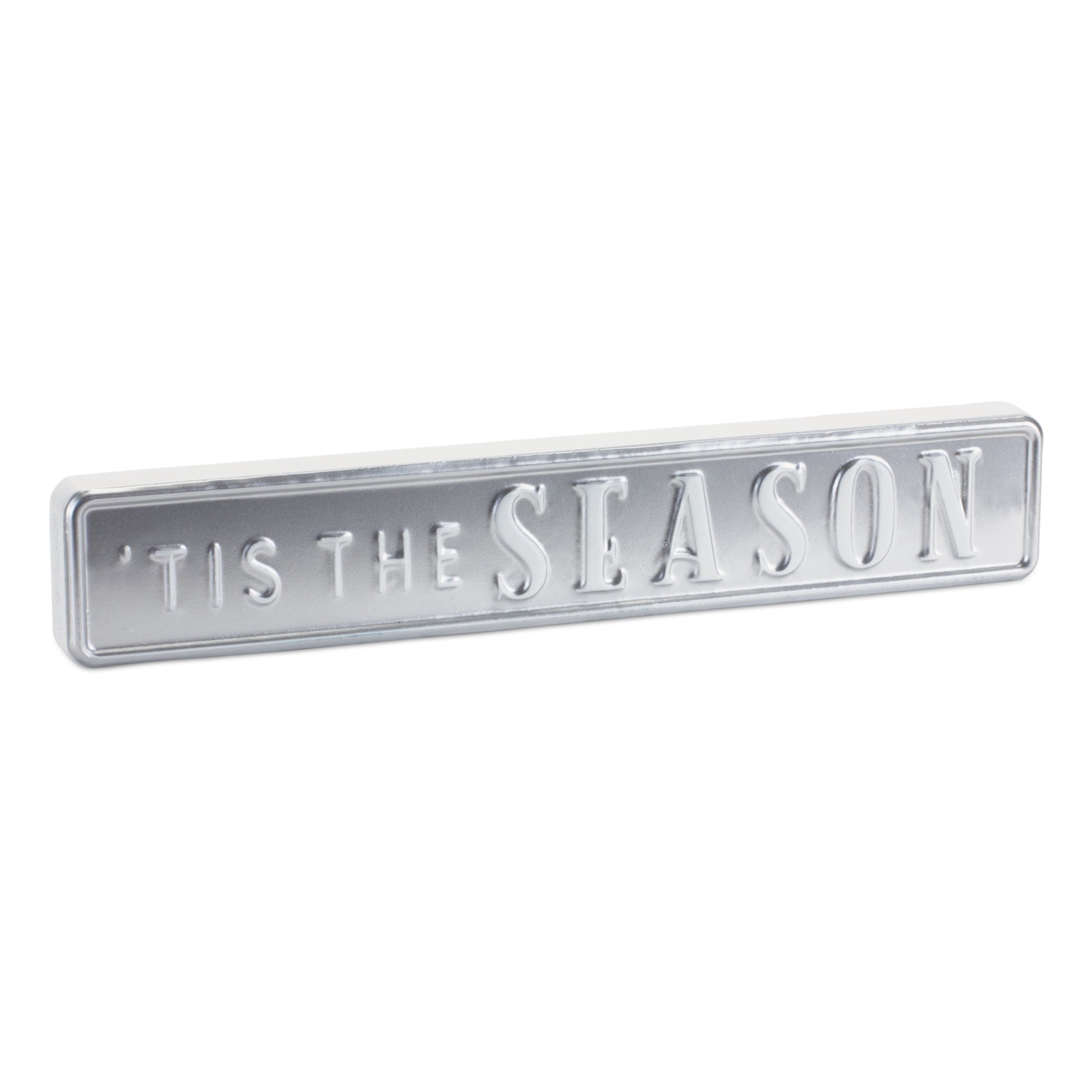 Metal Holiday Sentiment Sign (Set of 2)