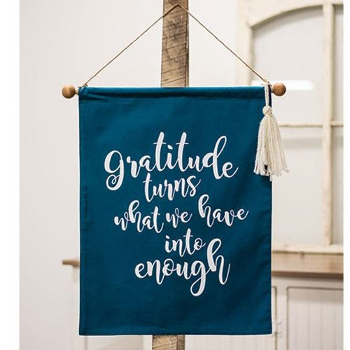 *Gratitude Fabric Wall Hanging