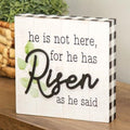 He Is Risen Box Sign (Pack of 2)