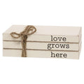 Love Grows Here Stacked Books (Pack of 2)
