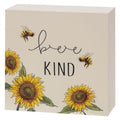 Bee Kind Sunflower Box Sign (Pack of 4)