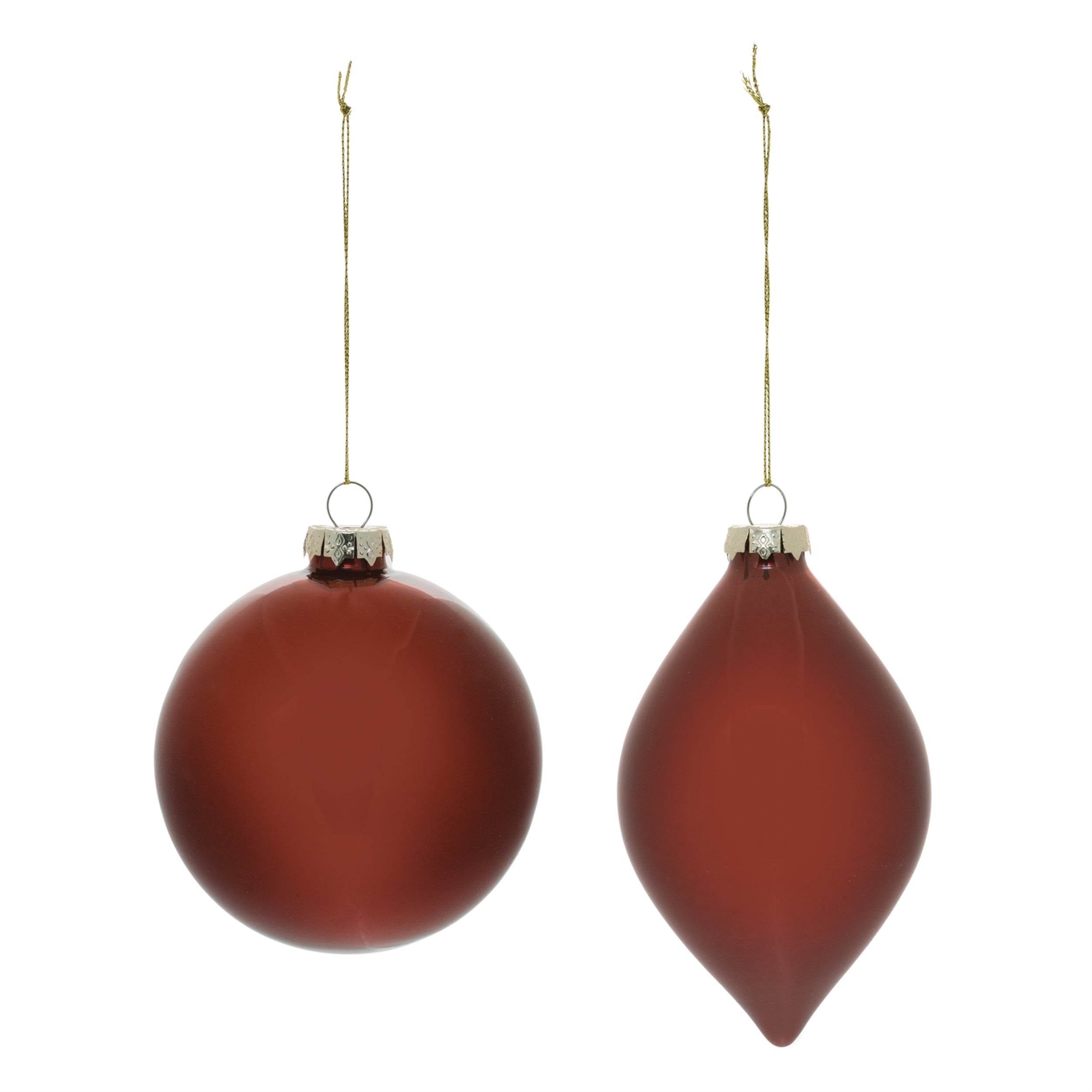 Red Glass Ball Ornament (Set of 6)