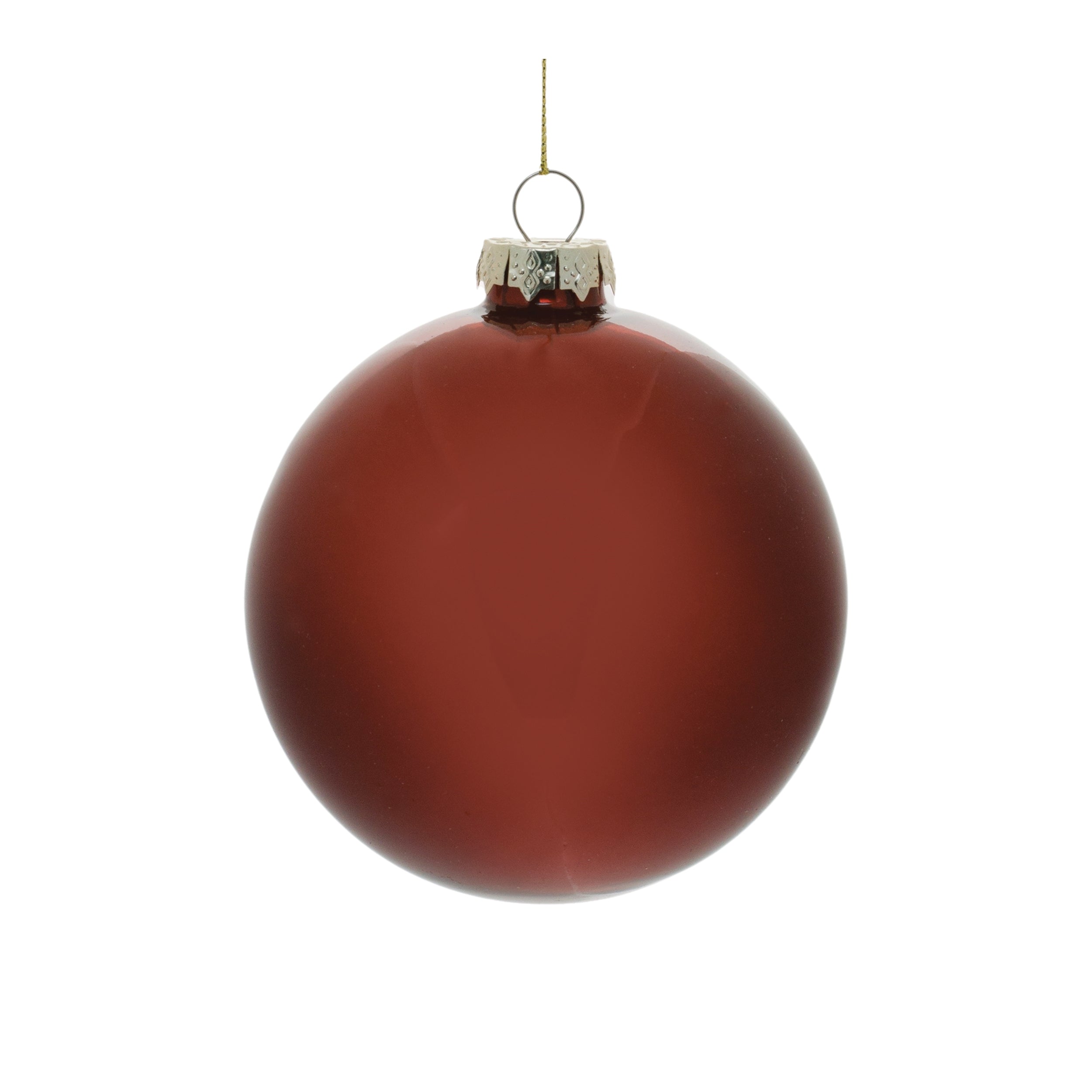 Red Glass Ball Ornament (Set of 6)
