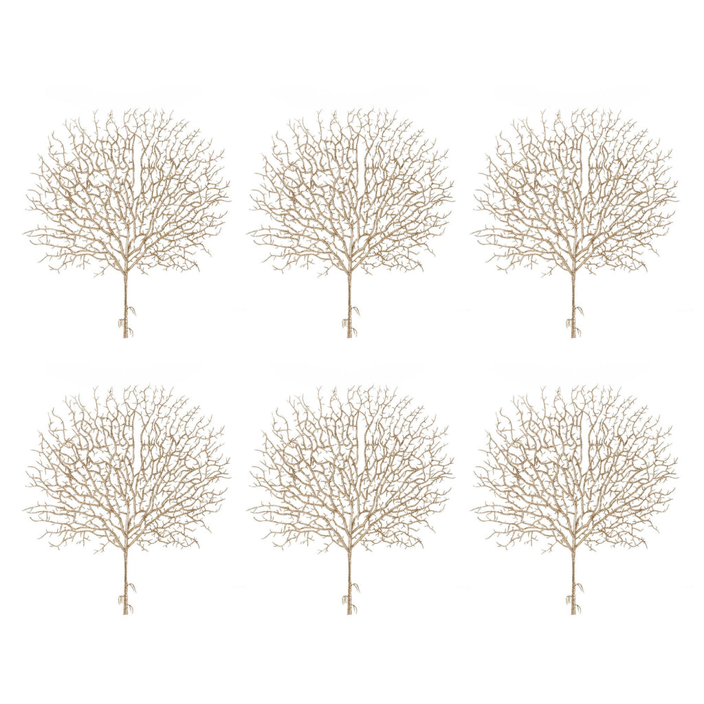 Glittered Twig Spray (Set of 6)
