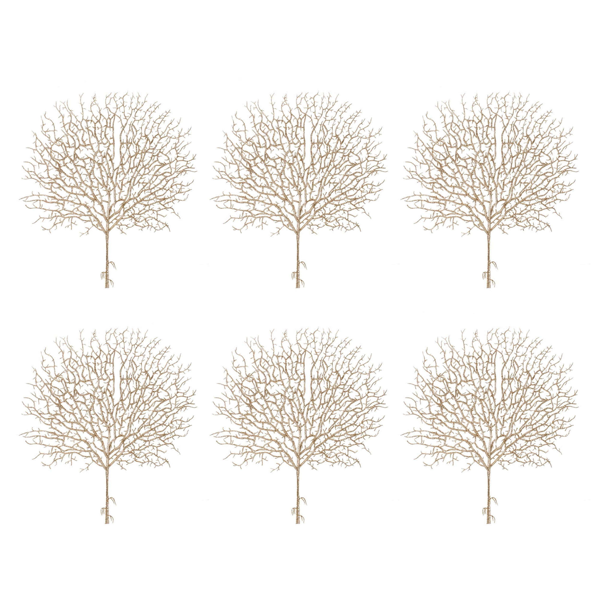 Glittered Twig Spray (Set of 6)