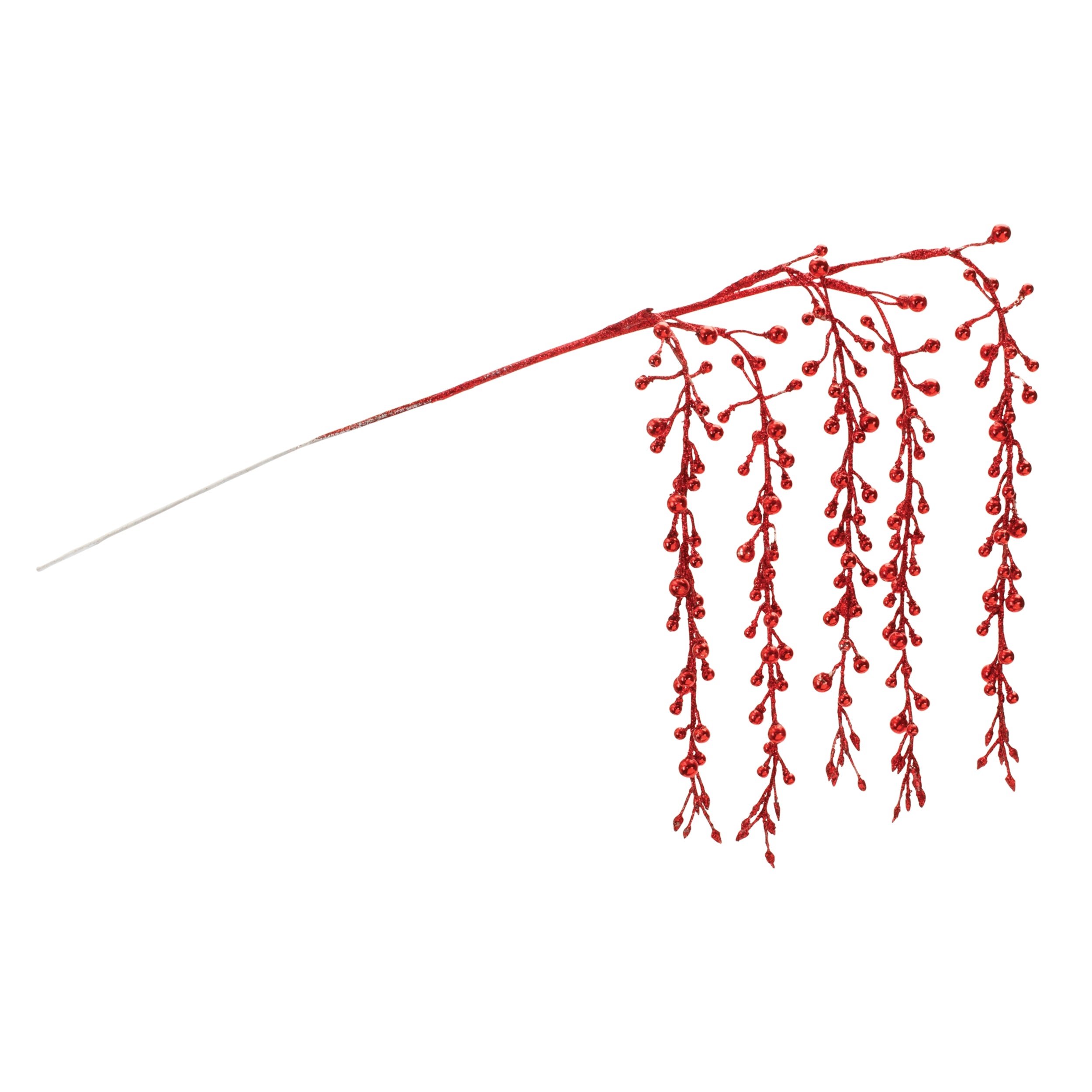 Hanging Glitter Berry Spray (Set of 2)