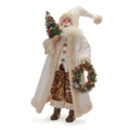 Beige Santa with Wreath and Tree 21.5"