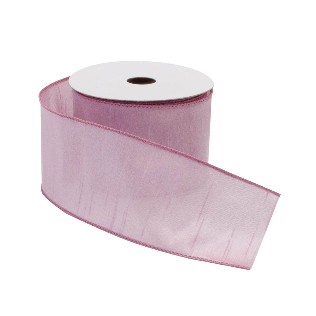 Blush Pink Wired Ribbon (Set of 2)