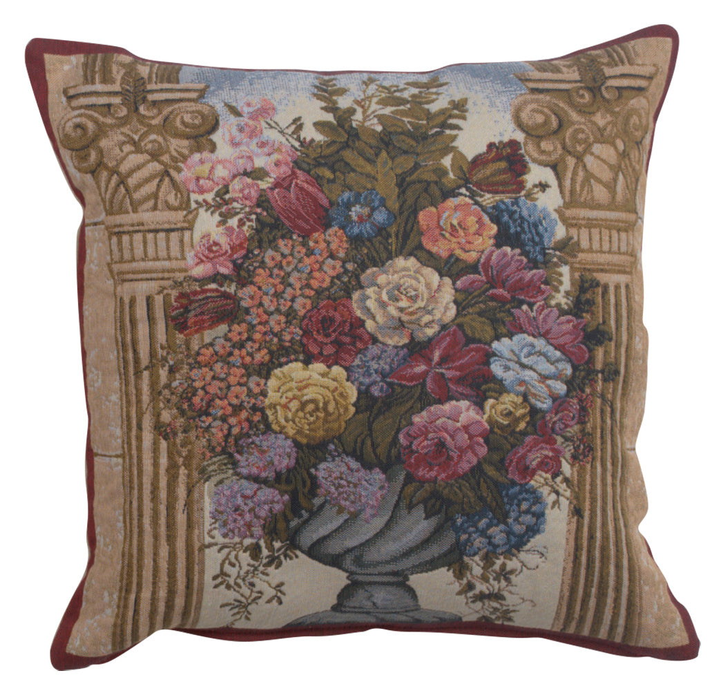 Floral in Arch European Cushion