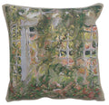 Jardin Red Flowers European Cushion