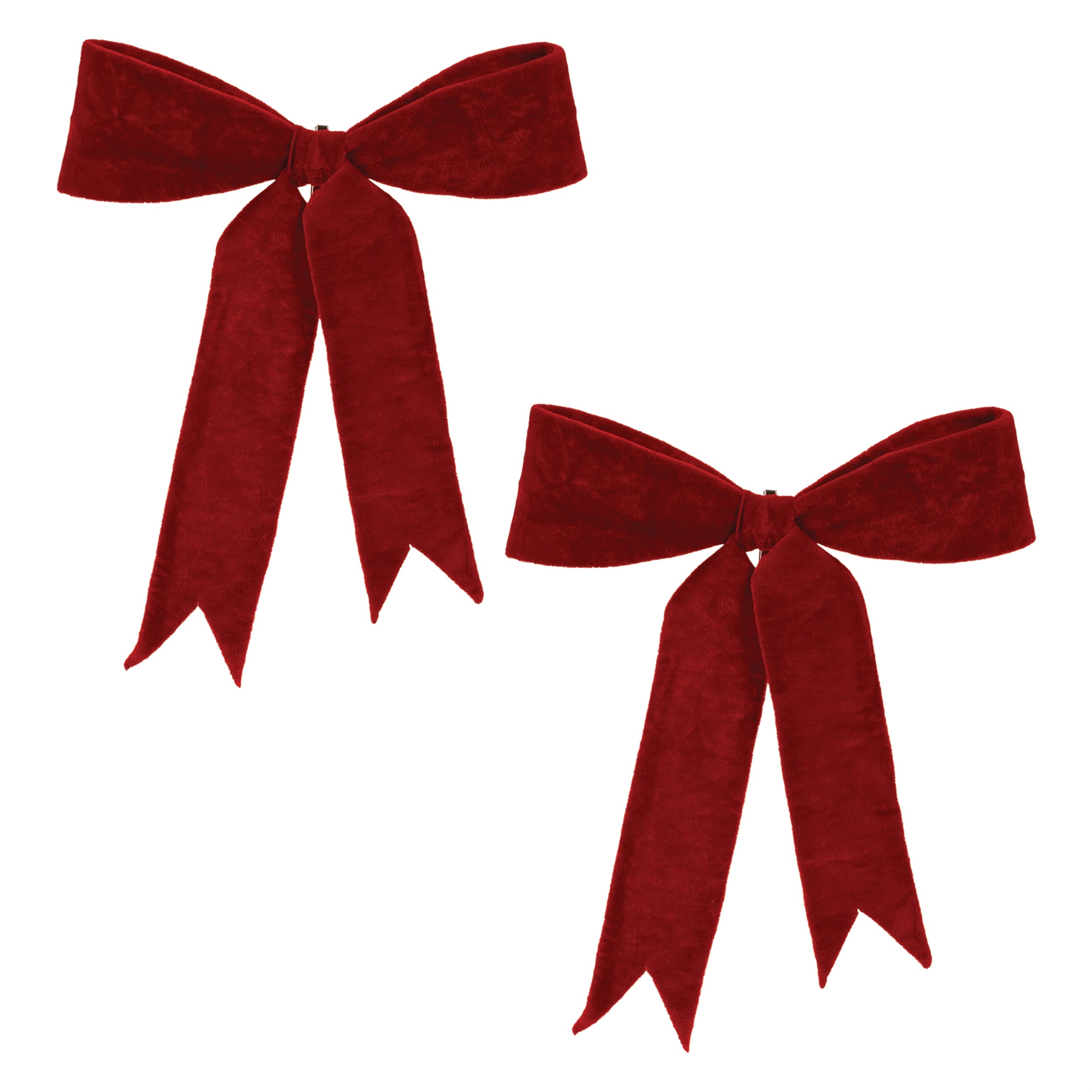 Red Wired Holiday Bow (Set of 2)