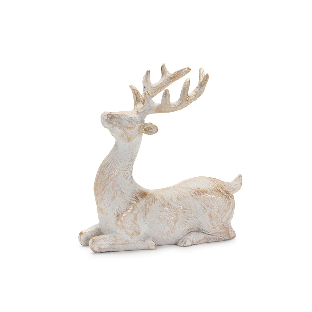Brushed Gold Holiday Deer Figurine (Set of 6)