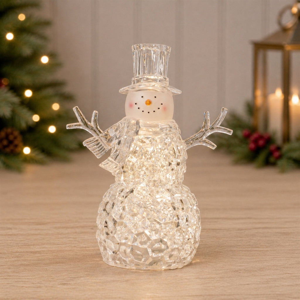 LED Snowman Snow Globe (Set of 2)