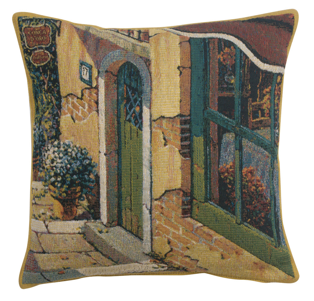 Bellagio Village Door European Cushion