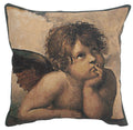 Angels by Raffael left European Cushion