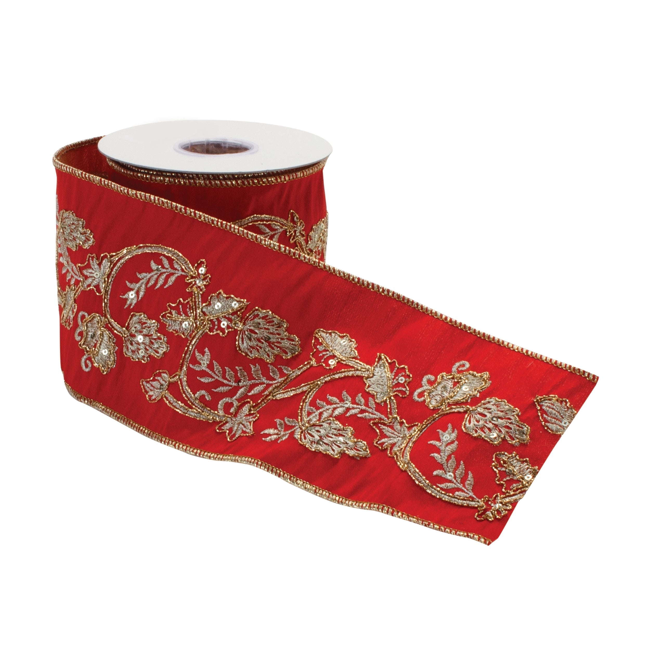 Ornate Holiday Ribbon 4" x 5 yds