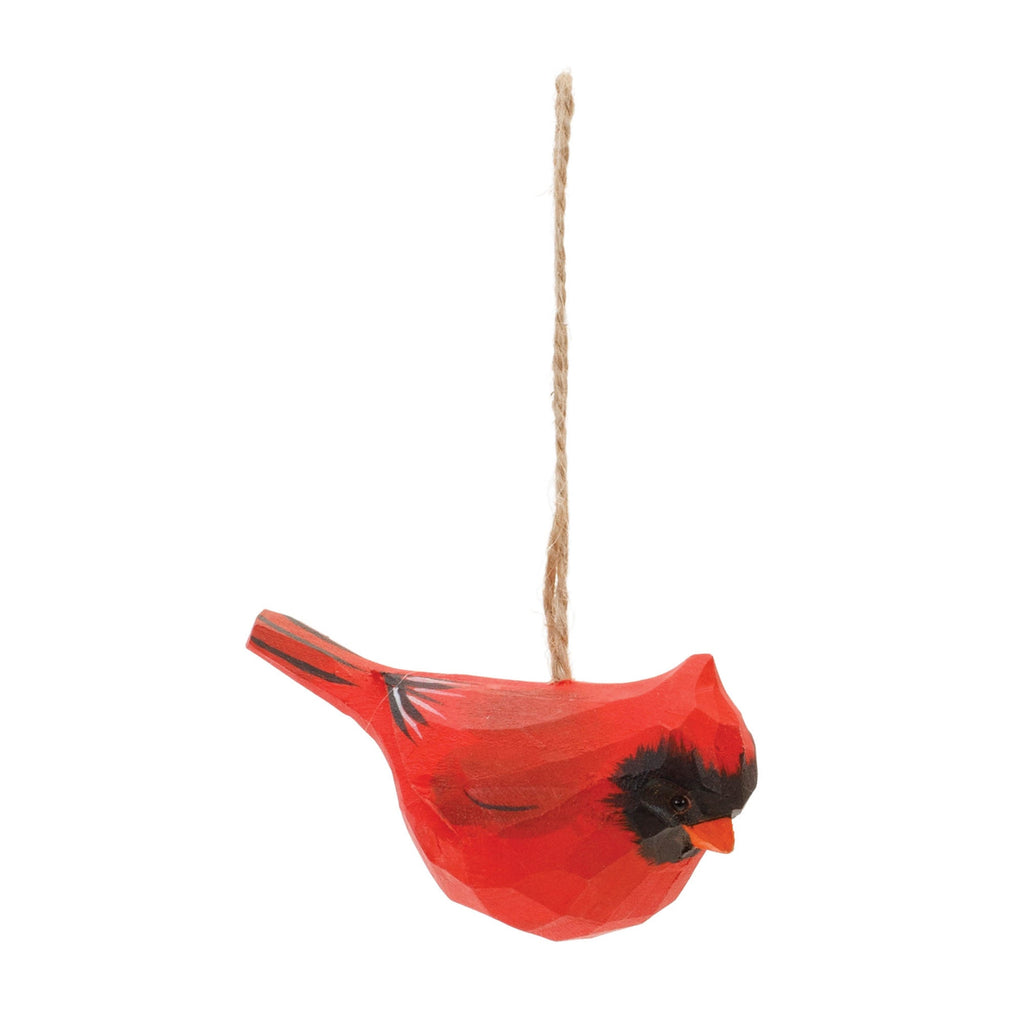 Wooden Cardinal Ornaments Ð Set of 4