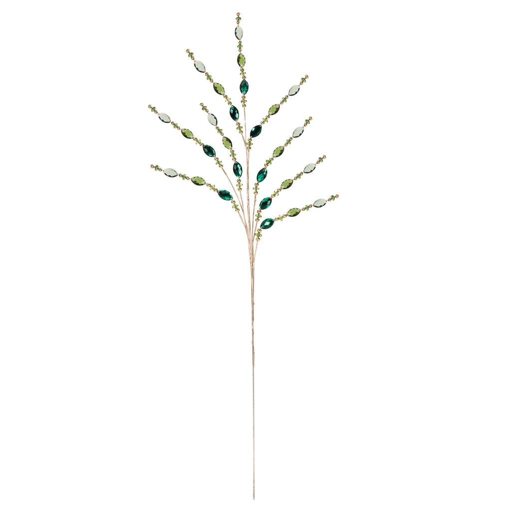Green Jewel Bead Spray (Set of 2)
