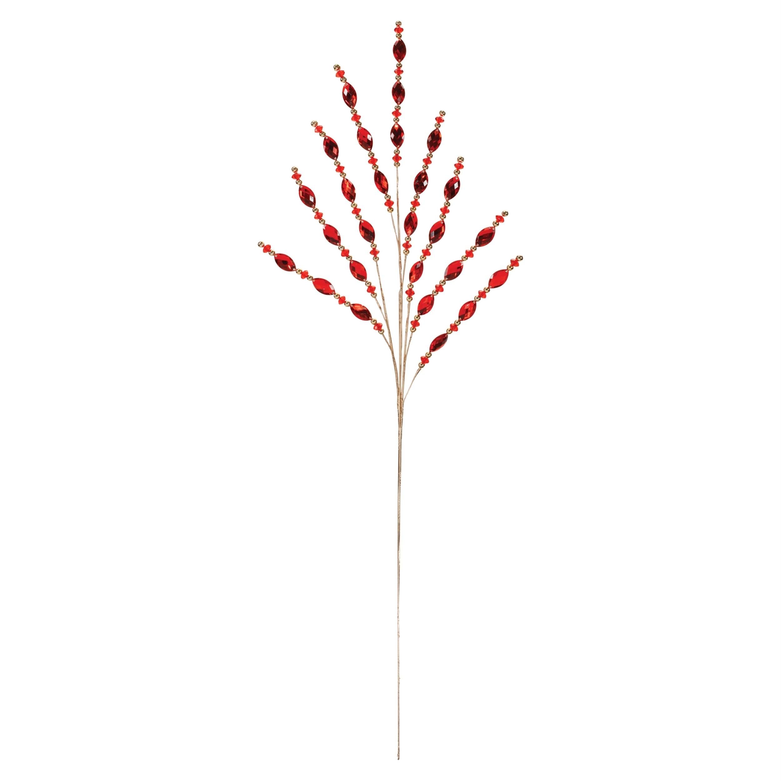 Red Jewel Bead Spray (Set of 2)