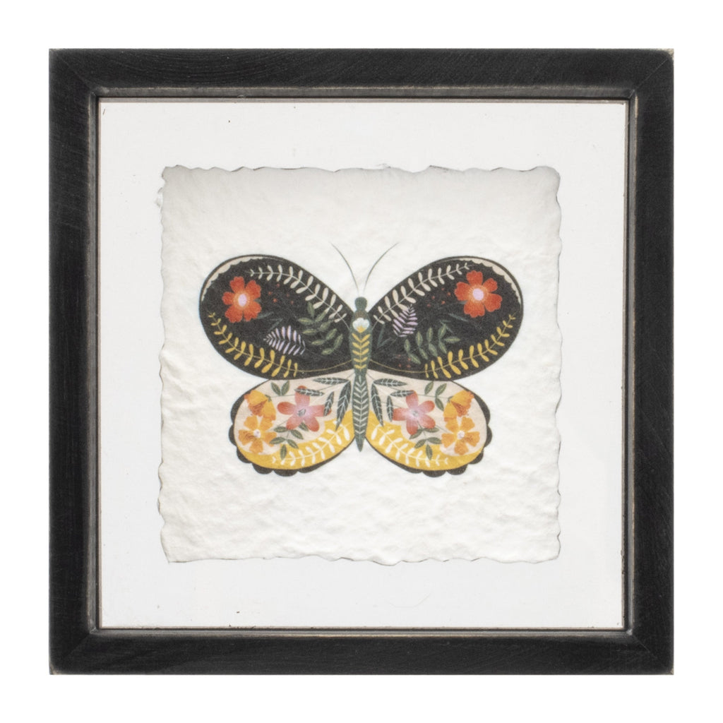 Framed Butterfly Block (Set of 2)