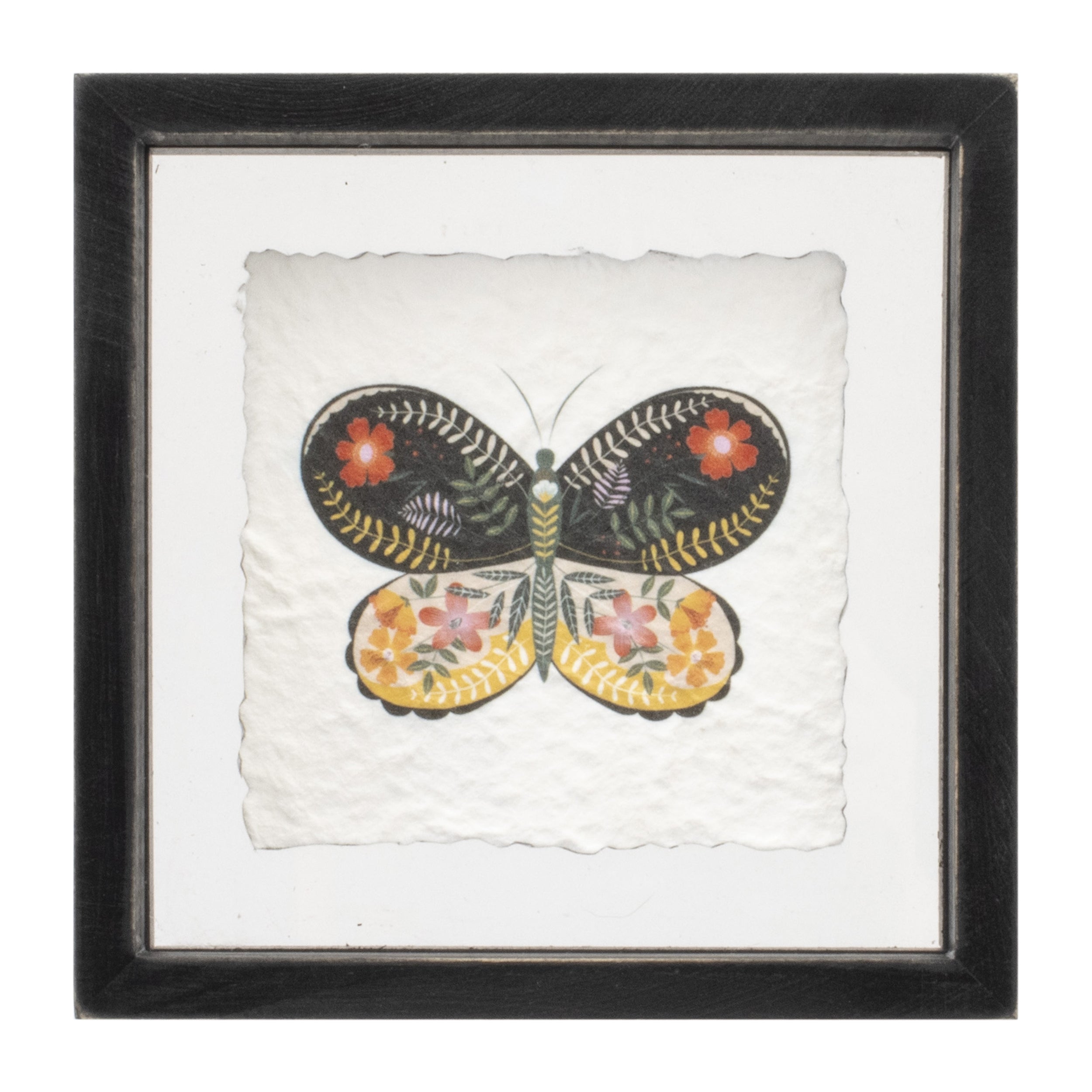 Framed Butterfly Block (Set of 2)