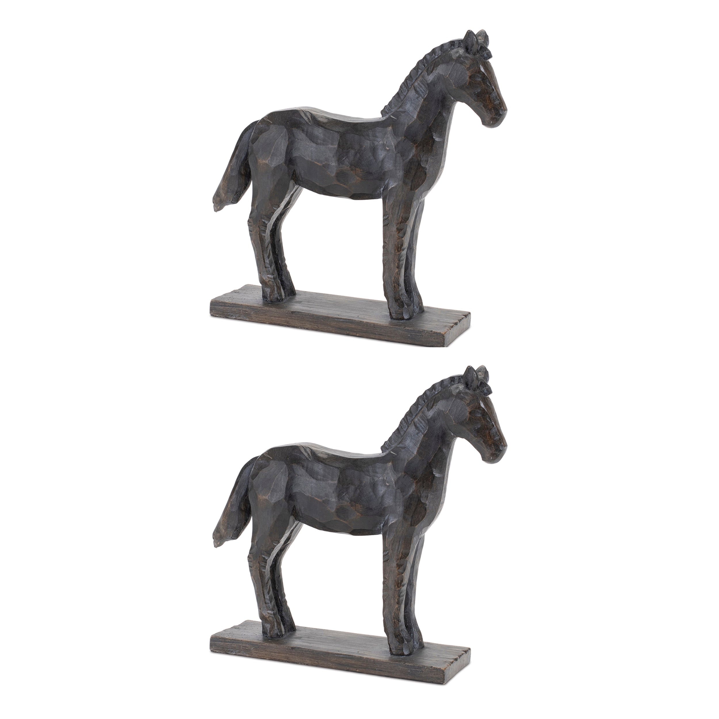 Standing Horse with Base (Set of 2)