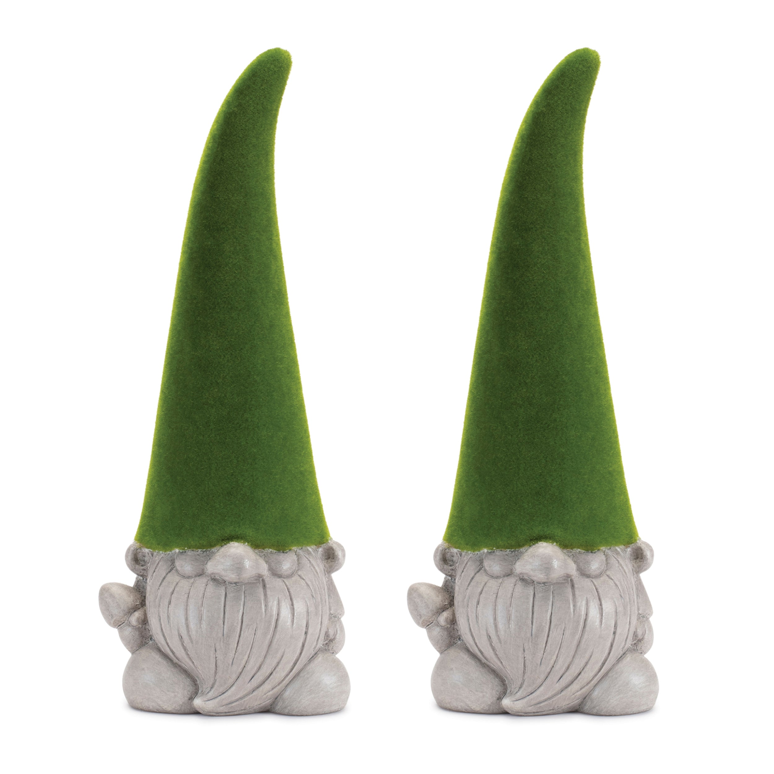 Mossy Terra Cotta Gnome Statue (Set of 2)