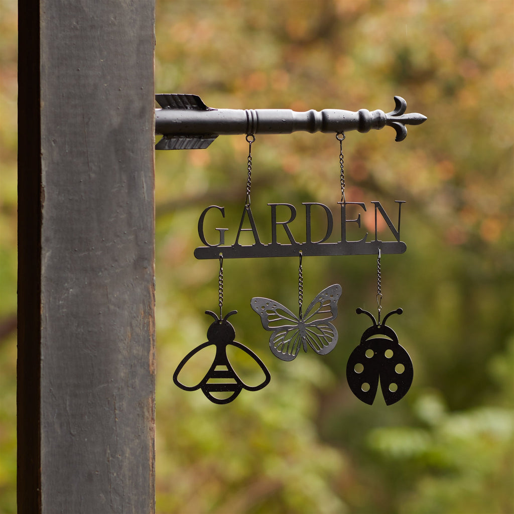 Butterfly Insect Garden Sign 15.5"H