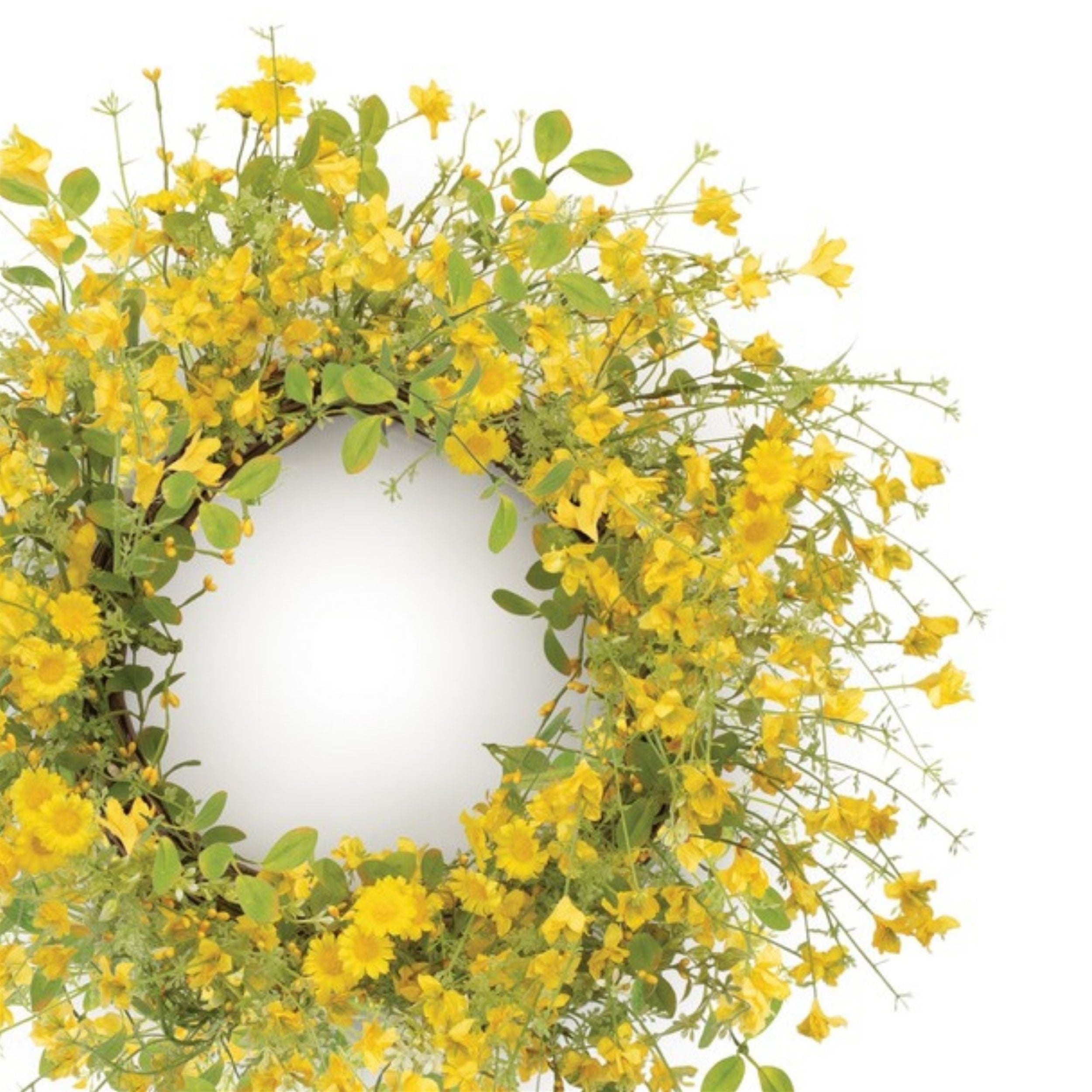 Mixed Daisy Floral Wreath 20"D