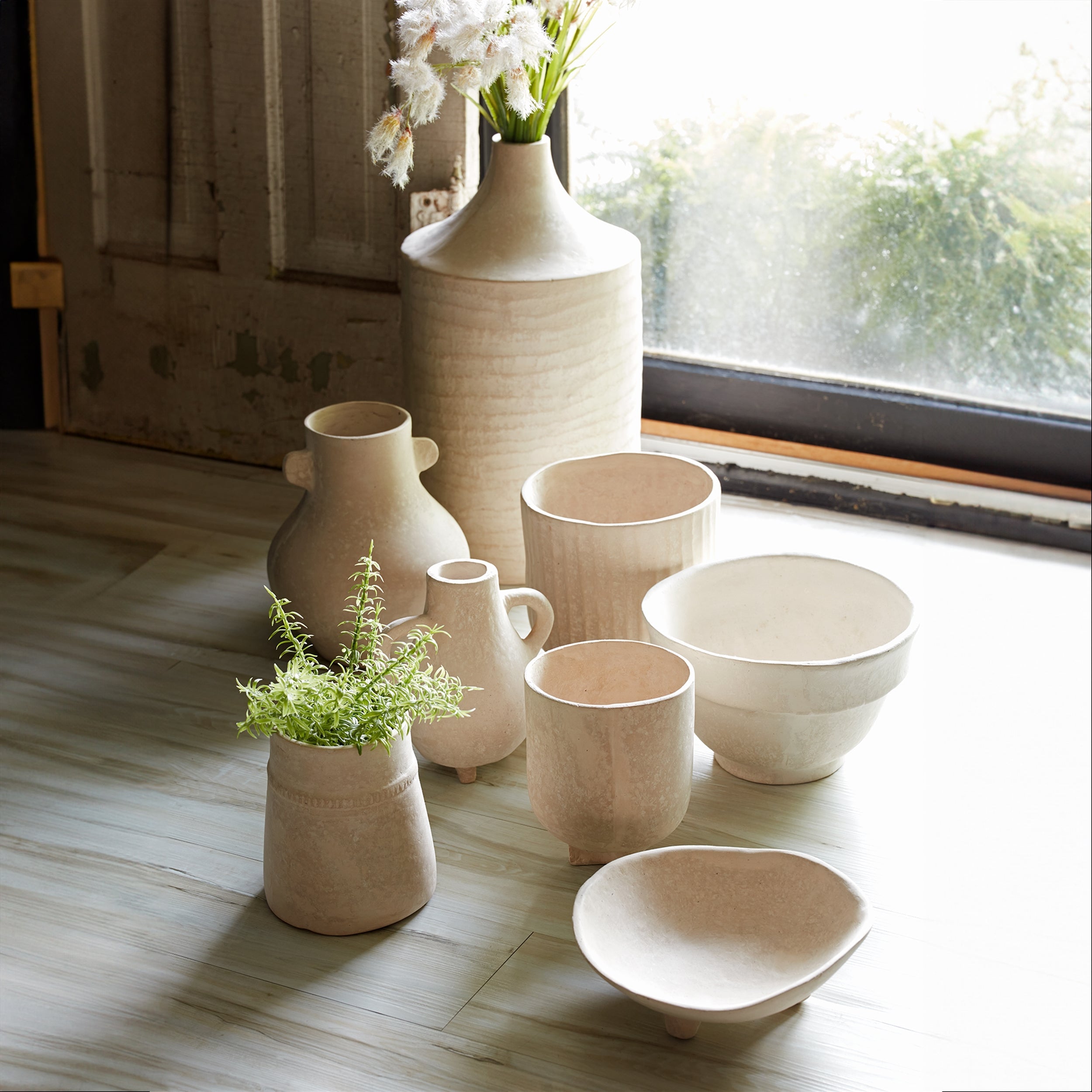 Recycled Paper Chalk Vase 18"H