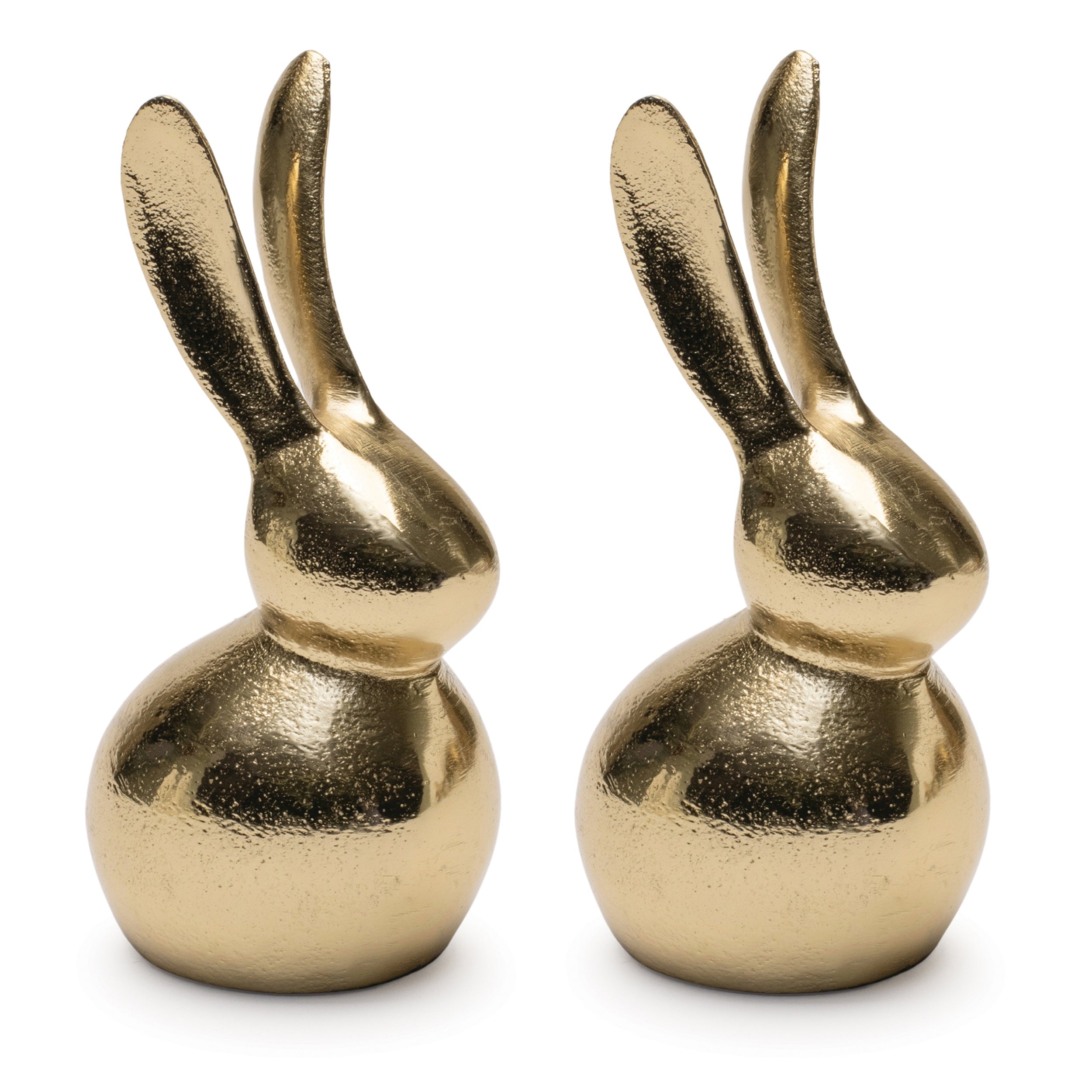 Modern Metal Bunny Decor (Set of 2)