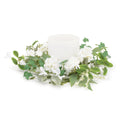 Mixed Floral and Foliage Candle Ring 17.5"D