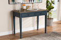 Baxton Studio Dauphine French Provincial Spruce Blue Accent Writing Desk